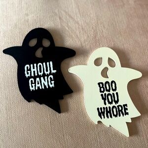 Ghost decor set of two